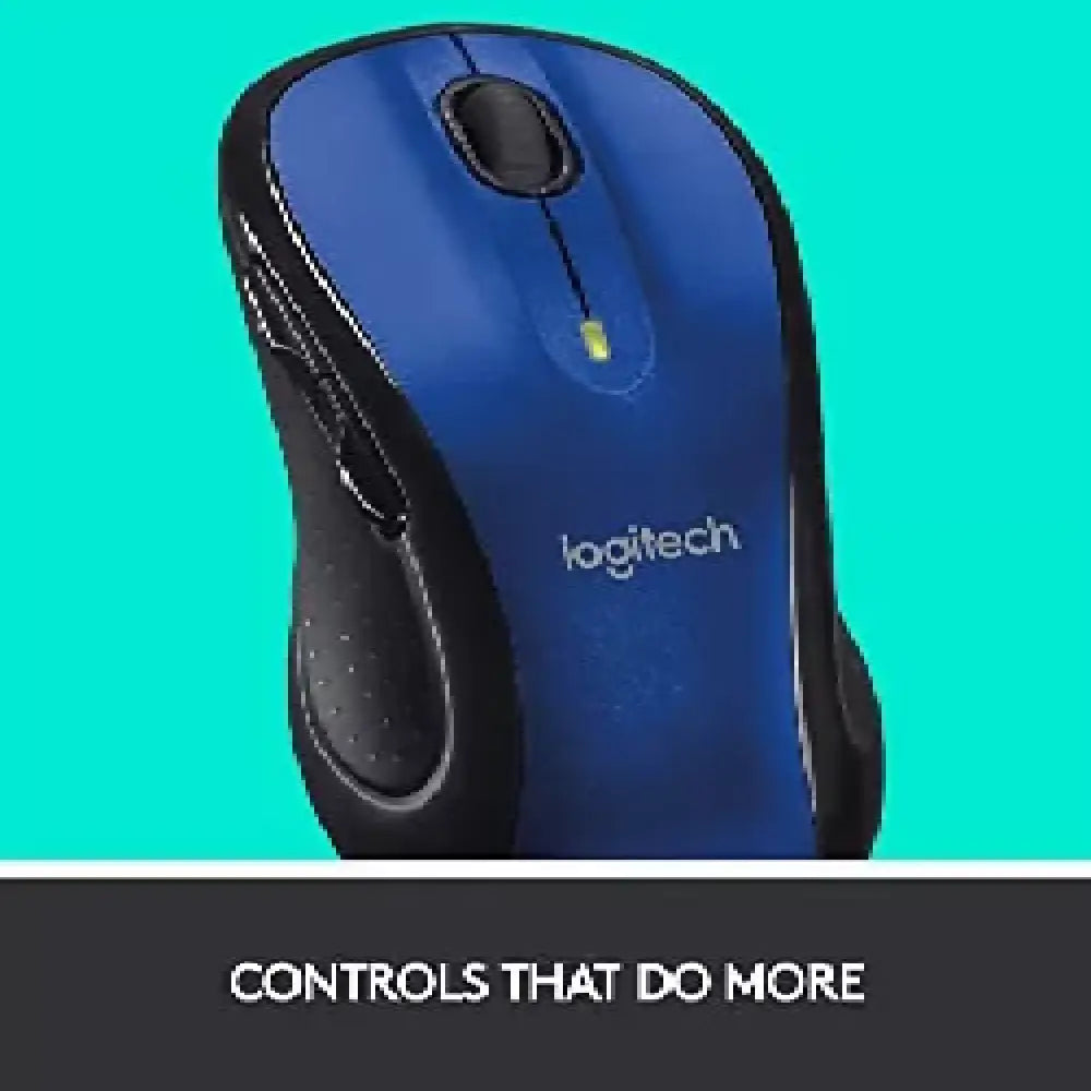 Logitech M510 Wireless Mouse Laser Mouse for PC/MAC w/Unifying Receiver -Blue thumbnail