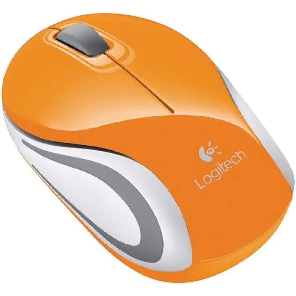 Logitech Mouse Wireless Mini M187 ORANGE 910-003255 thumbnail