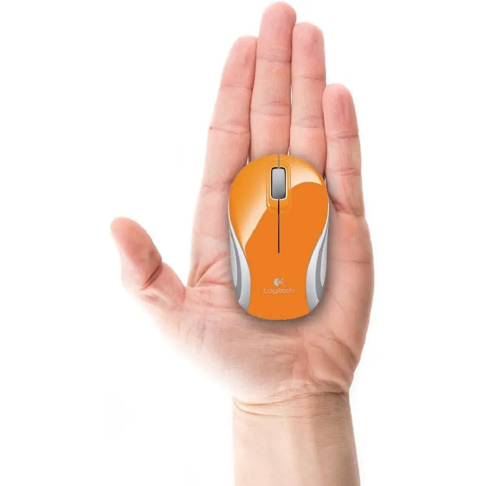 Logitech Mouse Wireless Mini M187 ORANGE 910-003255 thumbnail