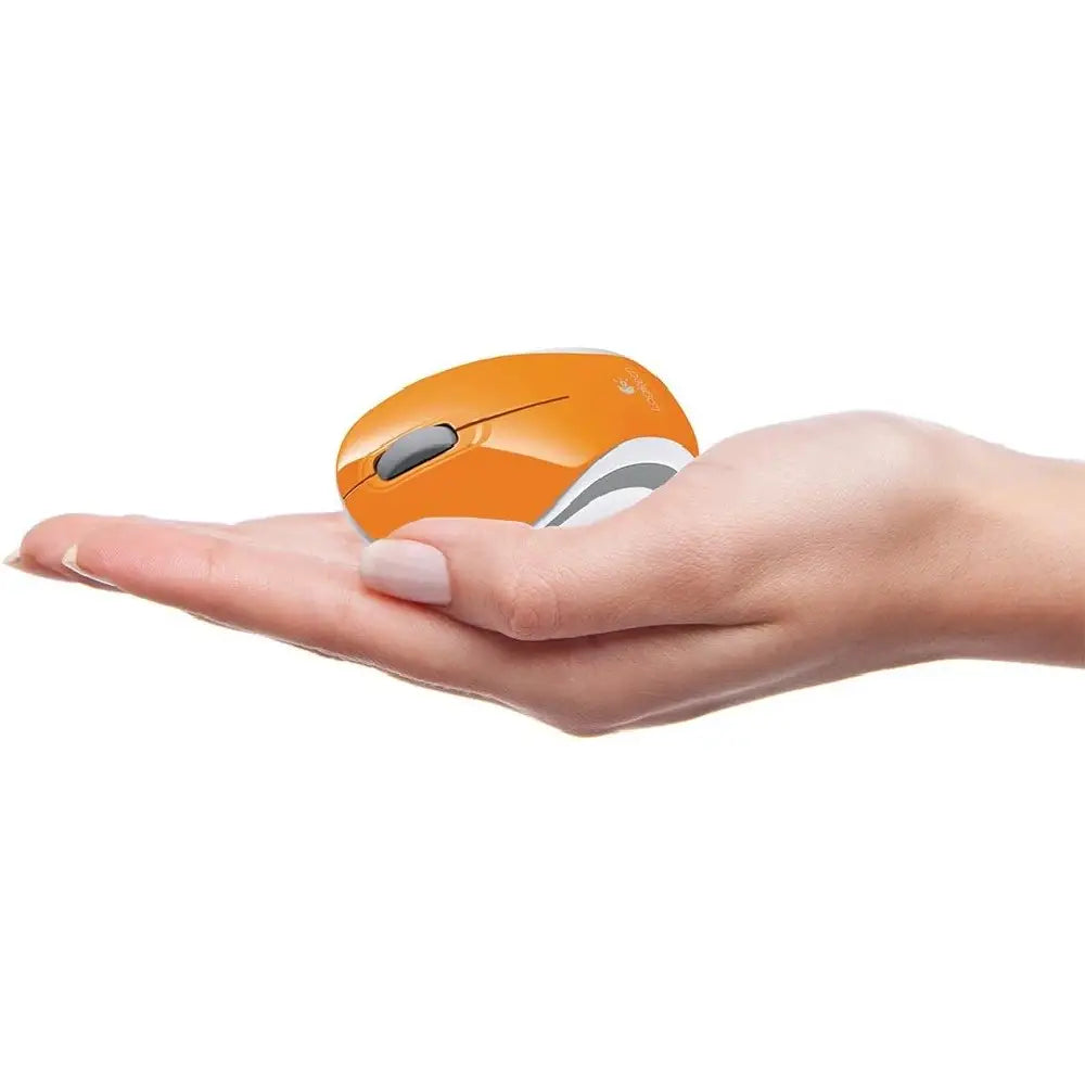 Logitech Mouse Wireless Mini M187 ORANGE 910-003255 thumbnail