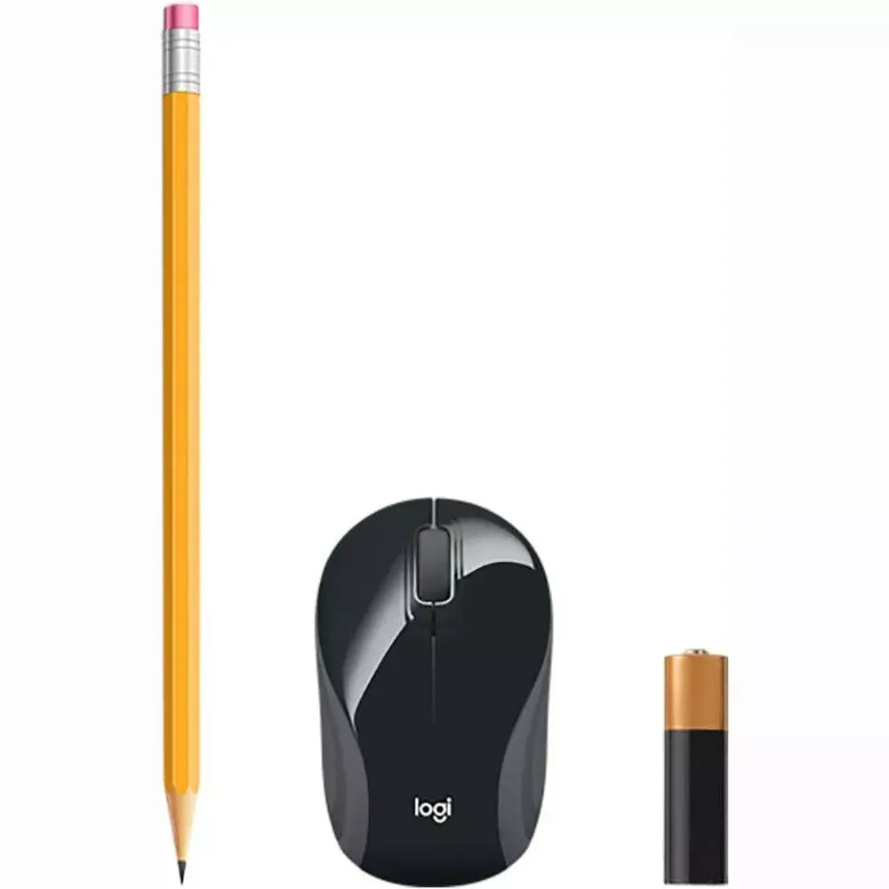 Logitech Wireless Mini Mouse M187  BLACK 910-004840 thumbnail