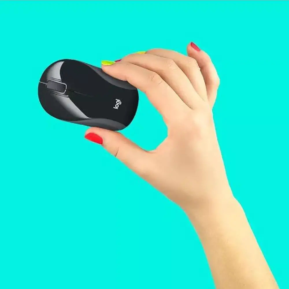 Logitech Wireless Mini Mouse M187  BLACK 910-004840 thumbnail