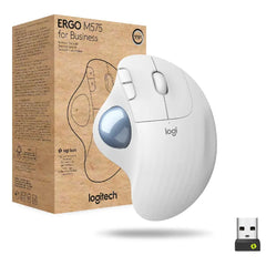 Logitech Ergo M575 Wireless Trackball Mouse for Business  Off-White 910-006437