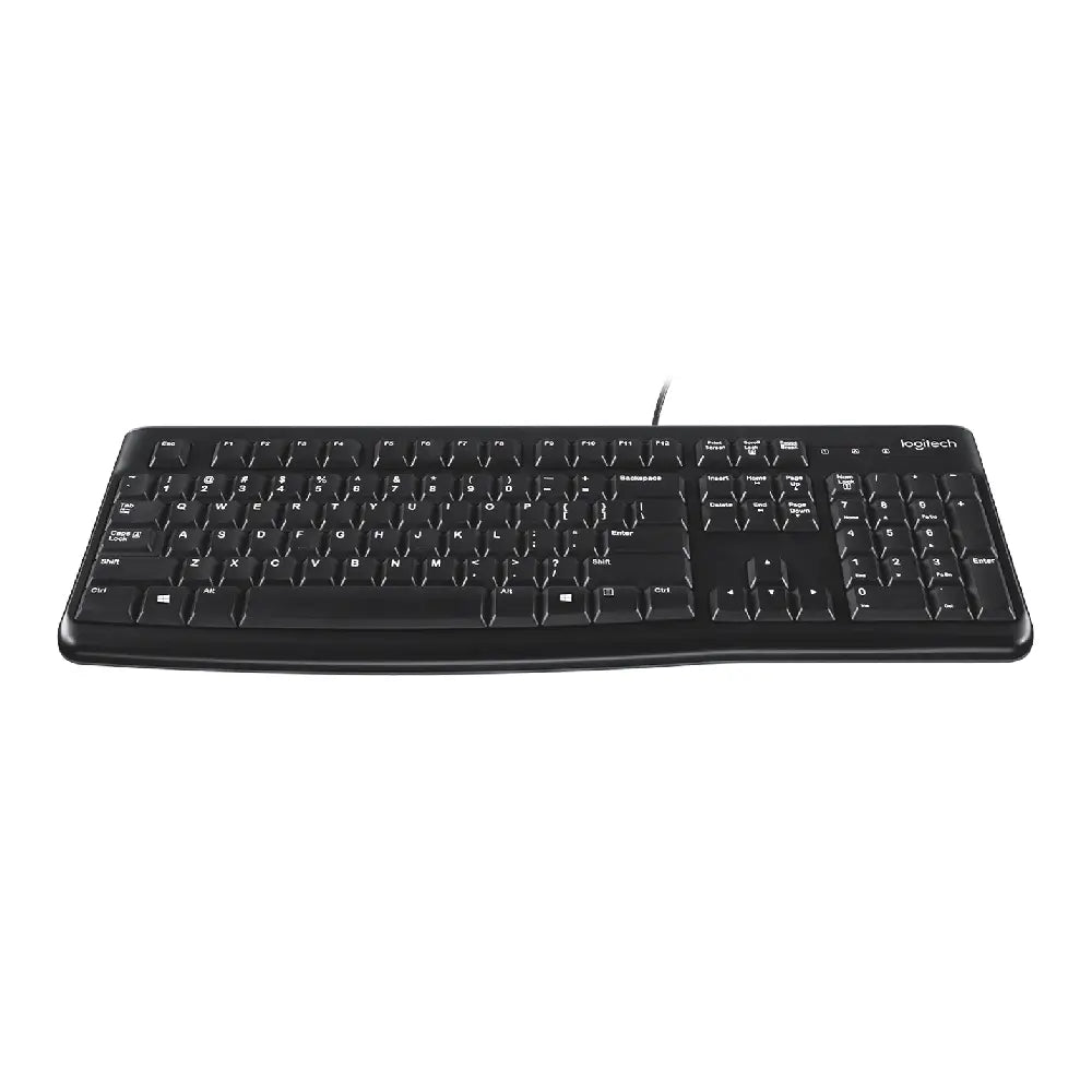 Logitech K120 USB Wired Standard Keyboard 920-010015 For Education With Silicone Cover included thumbnail