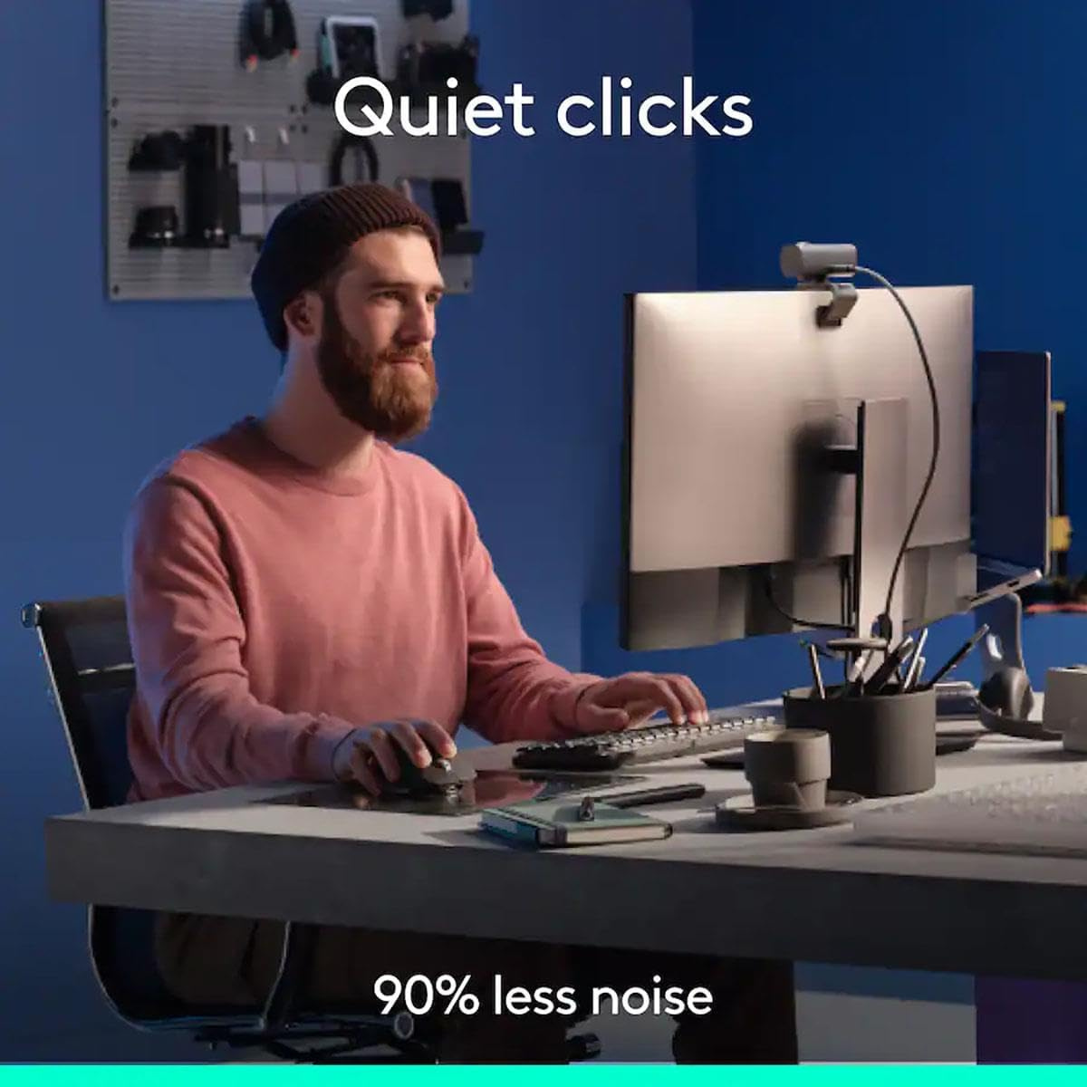 Logitech MX Master 3S Performance Wireless Mouse with Ultra-Fast Scrolling, Ergonomic Design, 8K DPI Sensor, Track on Glass, Quiet Clicks, Bluetooth & USB Receiver, Black thumbnail