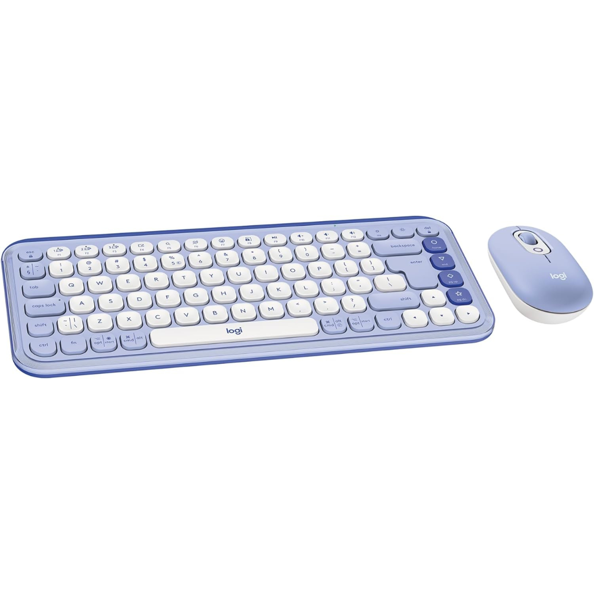 Logitech POP ICON Combo, Bluetooth Keyboard and Mouse Combo, Comfortable Typing, programmable Keys and Buttons, Quiet clicks, Easy-Switch up to 3 Devices - Graphite and Lime thumbnail