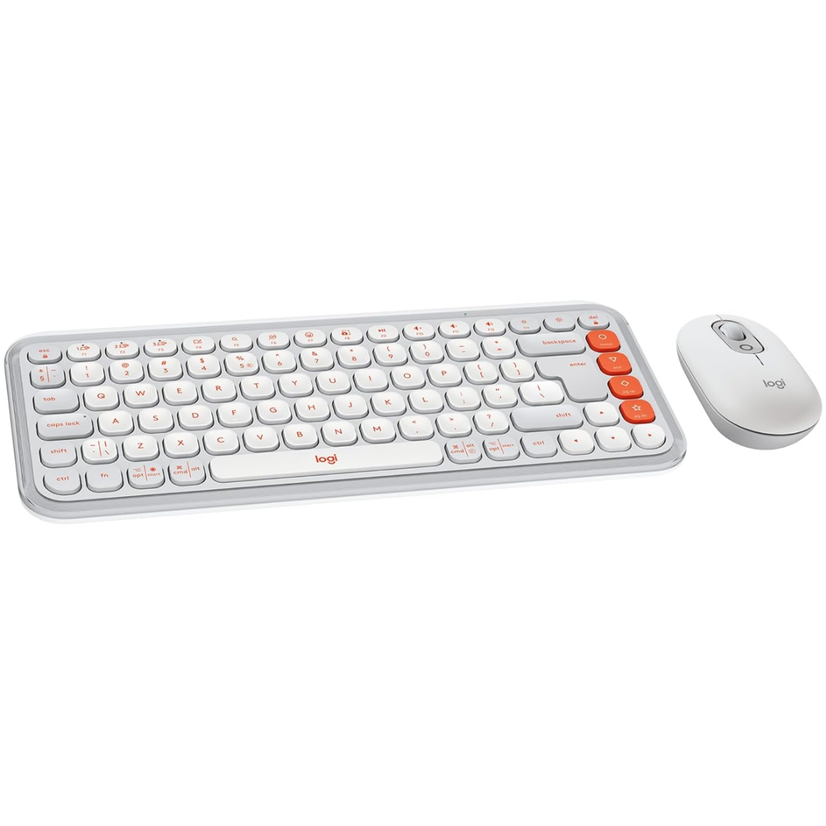 Logitech POP ICON Combo, Bluetooth Keyboard and Mouse Combo, Comfortable Typing, programmable Keys and Buttons, Quiet clicks, Easy-Switch up to 3 Devices - Graphite and Lime thumbnail