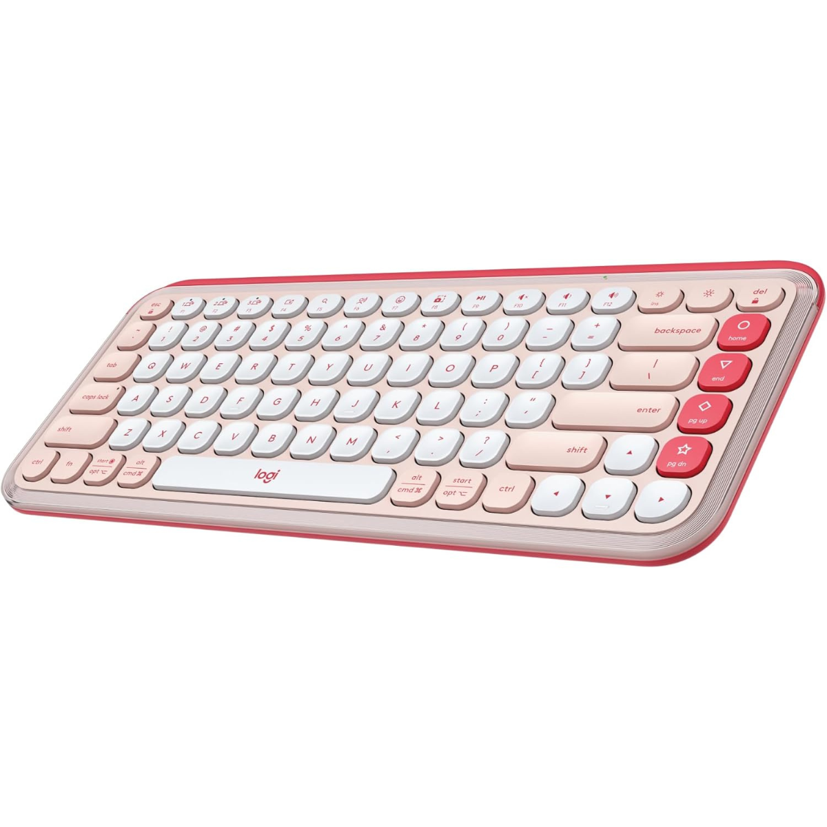 Logitech POP ICON Keys Wireless Bluetooth Keyboard, Comfortable Typing, Programmable Keys, Easy-Switch Between up to 3 Devices, for Laptop, Tablet, PC – Graphite and Green thumbnail