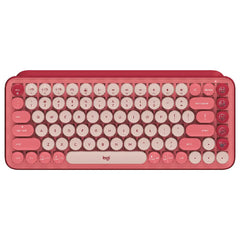 Logitech POP Keys Wireless Bluetooth Mechanical Keyboard - Rose. Designed for both style and function, POP Keys includes 8 swappable emoji keys (4 pre-installed, 4 extra in the box) and 1 dedicated emoji menu key. 920-010709