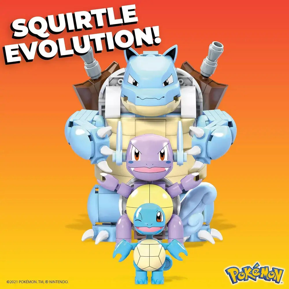 MEGA Pokémon Squirtle Evolution Building Set HDH93 thumbnail