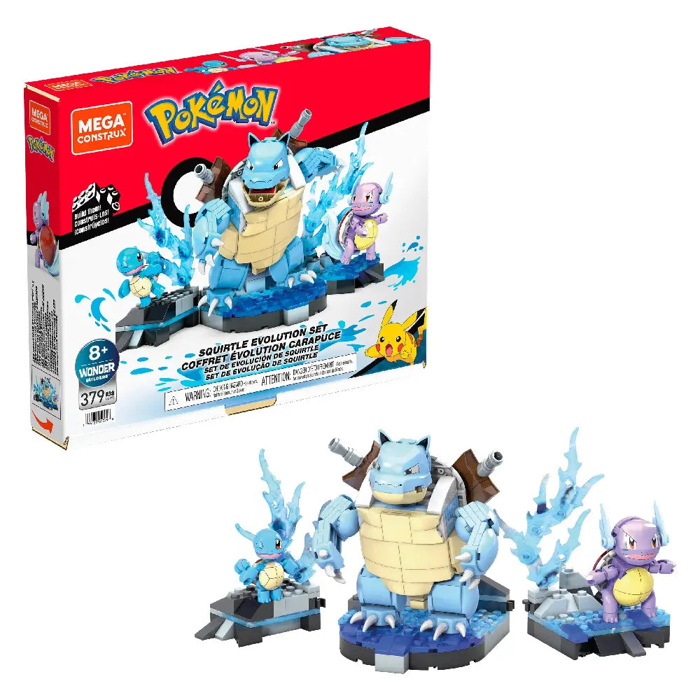 MEGA Pokémon Squirtle Evolution Building Set HDH93 thumbnail