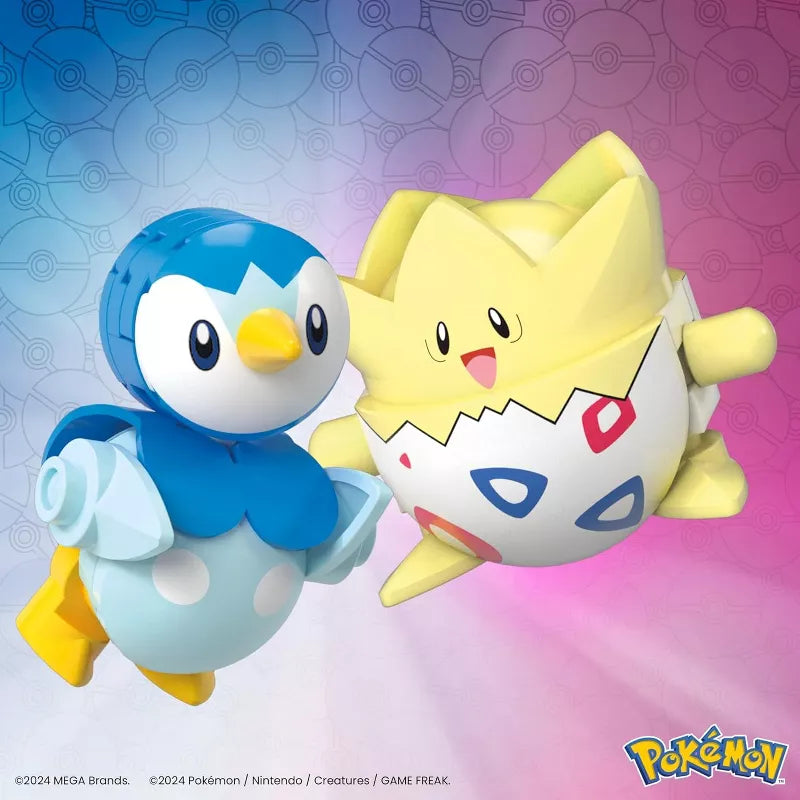 MEGA Pokémon Building Toys Set, Poké Ball 2-Pack, Togepi & Piplup 41 Pieces thumbnail