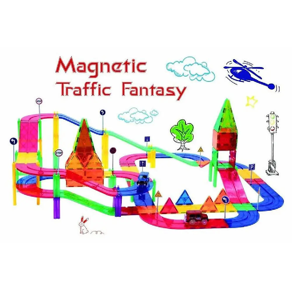 Mag-Genius 124 Piece Racing Track Set MGS-124 thumbnail
