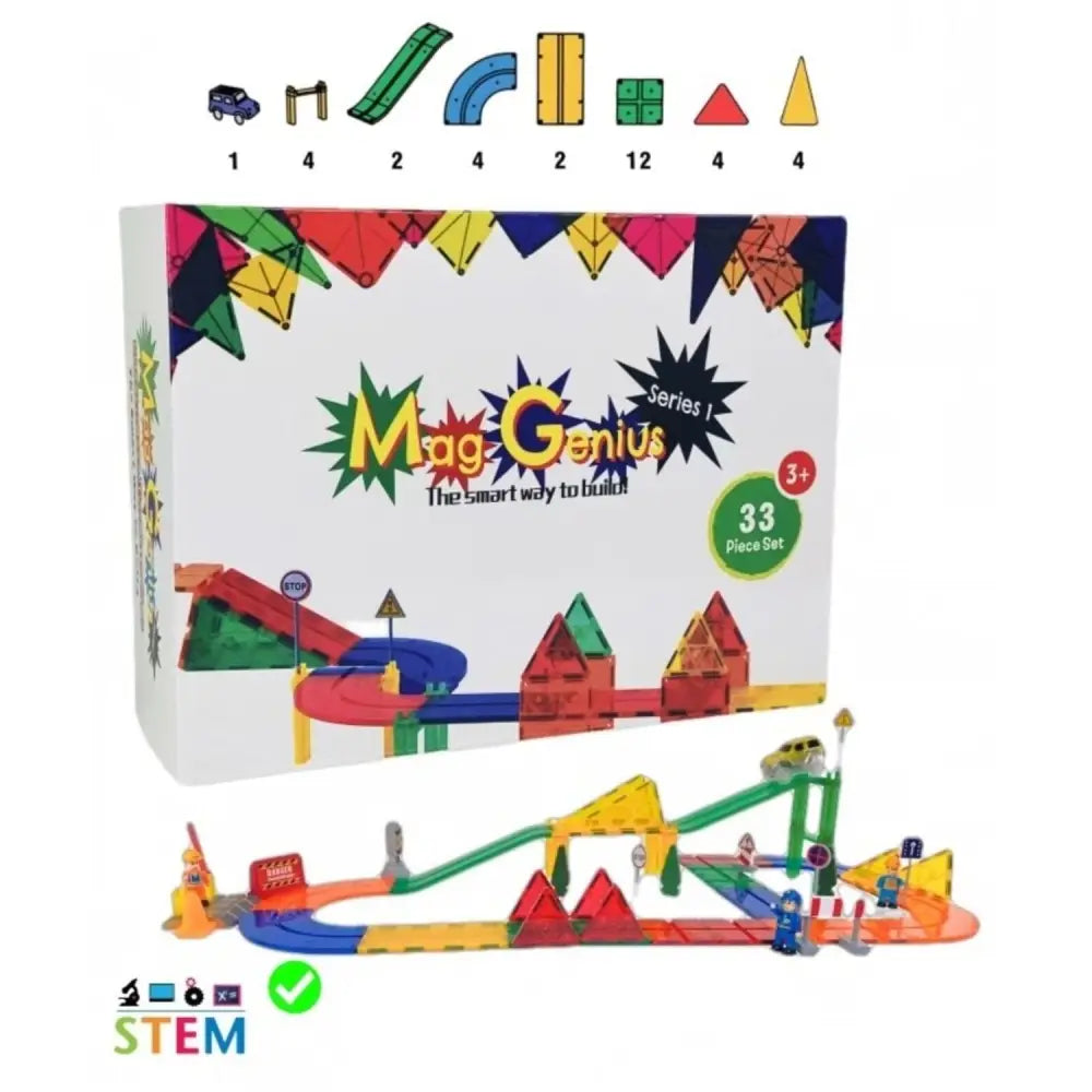 Mag-Genius 33 Pc 3D Color Magnet Race thumbnail