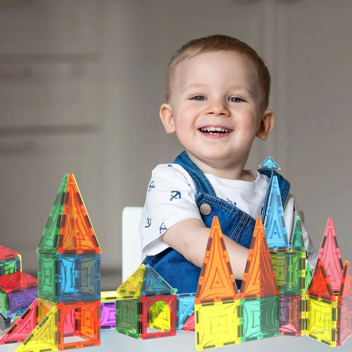 Mag-Genius Award-Winning Magnetic Tiles 60pcs thumbnail