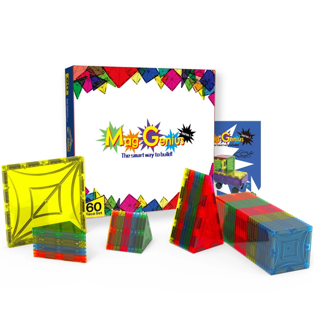 Mag-Genius Award-Winning Magnetic Tiles 60pcs thumbnail