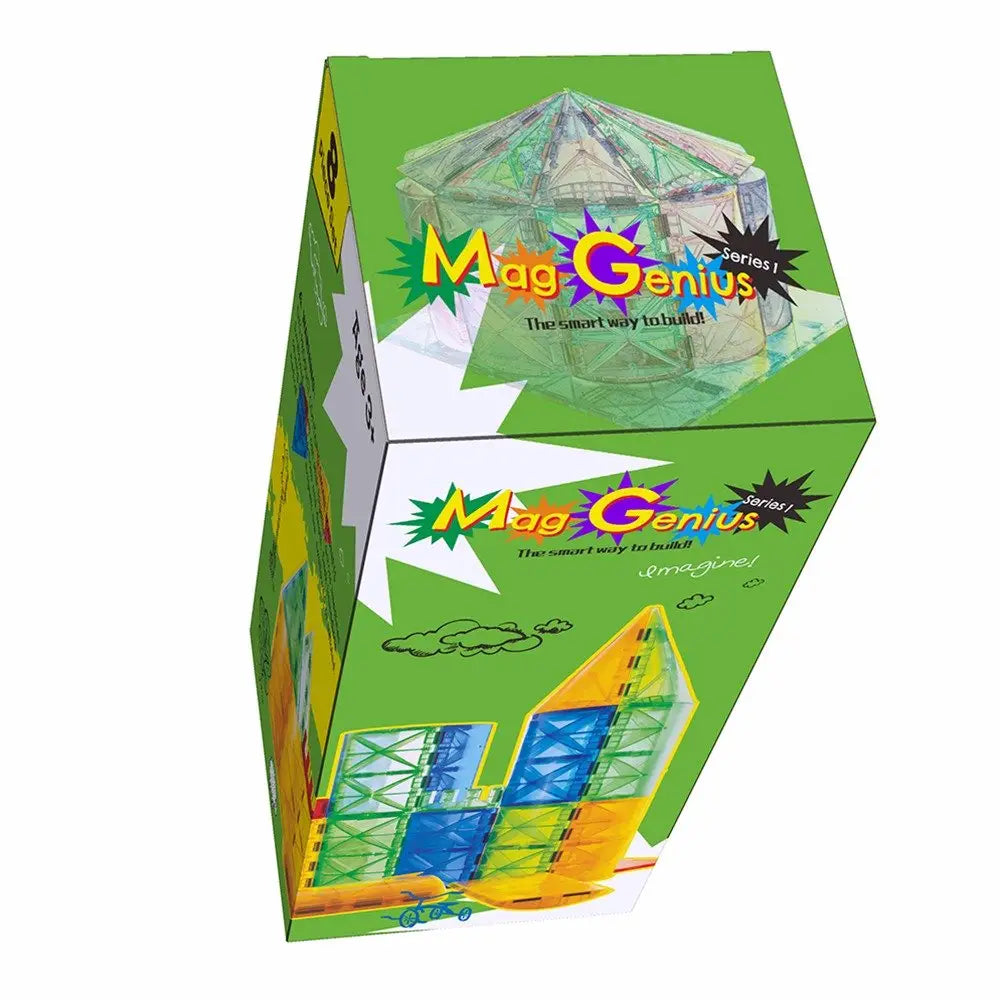 Mag Genius Tiles Cylinder and Cone Addition 4D 8 Piece Set