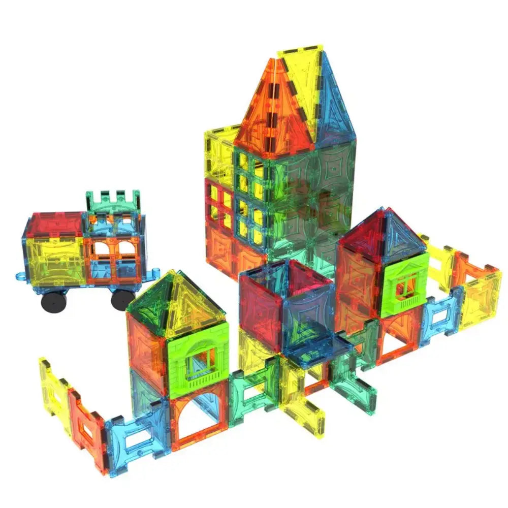 Magnetic Building Block Tiles 102pc Set thumbnail