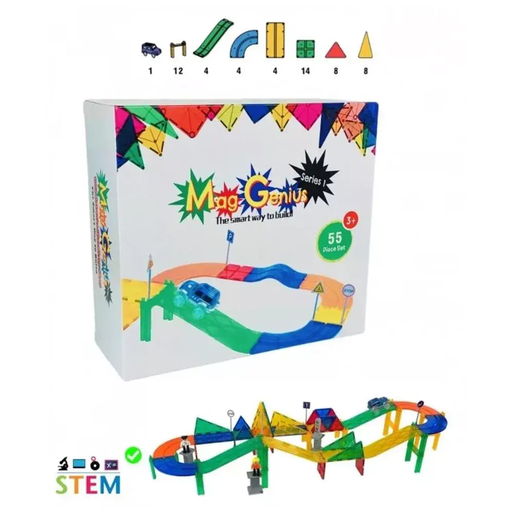 Magnetic Racing Track 55 Piece By Mag-Genius Ultimate Fantasy Racing Set thumbnail