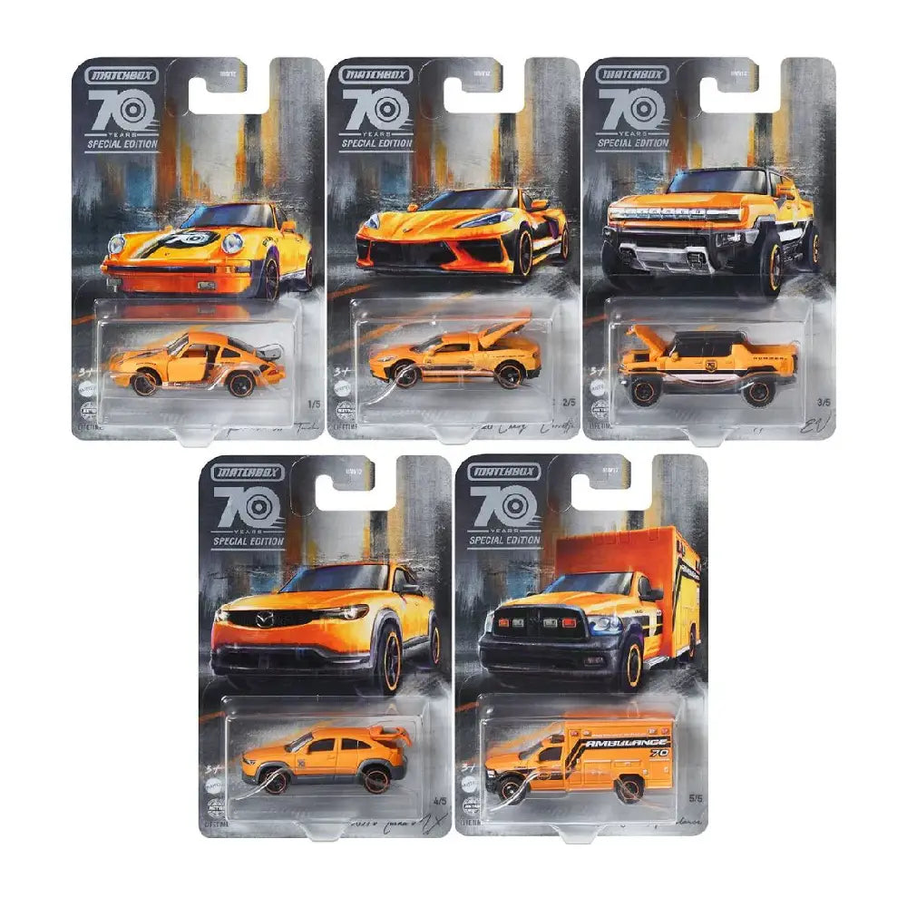 Matchbox 70th Anniversary Moving Parts Vehicles Assortment HMV12