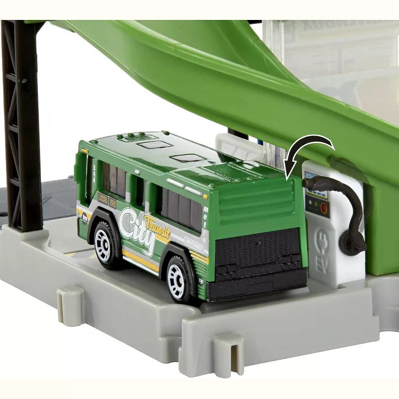 Matchbox Action Drivers Bus Station w/ MBX City Bus 1:64 Scale Playset thumbnail