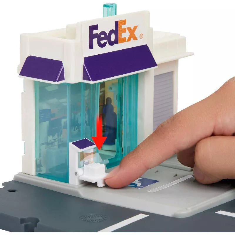 Matchbox Action Drivers FedEx Package Center w/FedEx Delivery Truck 1:64 Scale Playset thumbnail