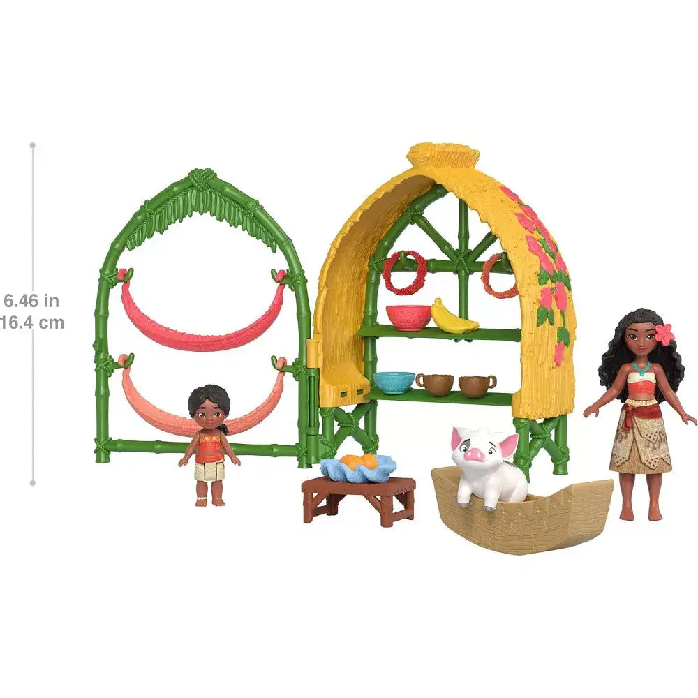 Mattel Disney Moana 2 Toys, Moana & Simea Village Home Playset JBT51 thumbnail