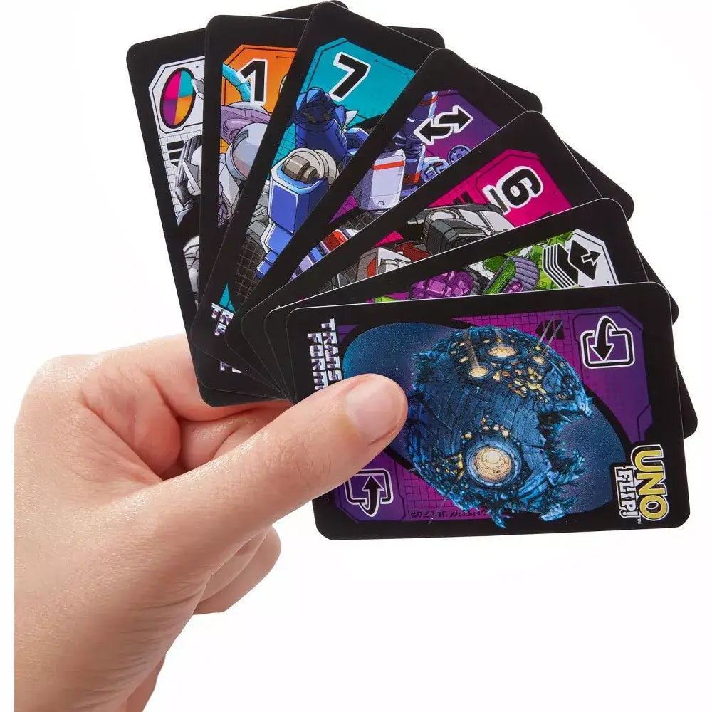 Mattel Games UNO Flip Transformers Card Game HXJ49 thumbnail