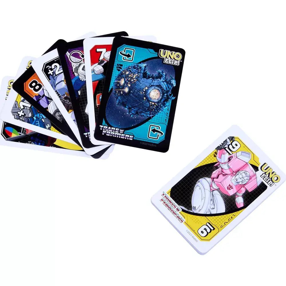 Mattel Games UNO Flip Transformers Card Game HXJ49 thumbnail