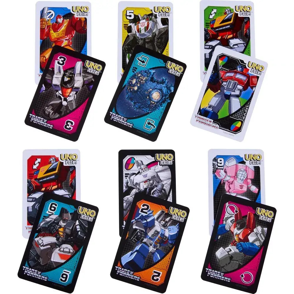 Mattel Games UNO Flip Transformers Card Game HXJ49 thumbnail