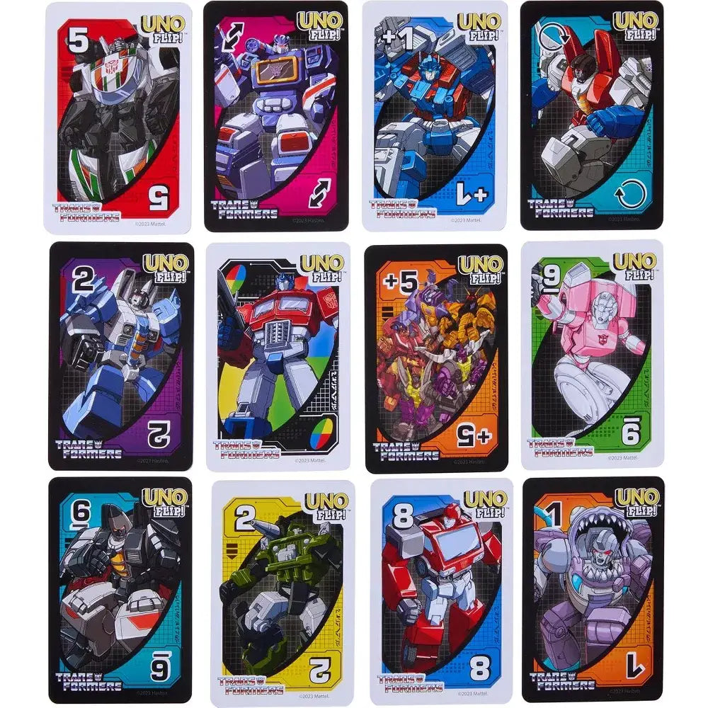 Mattel Games UNO Flip Transformers Card Game HXJ49 thumbnail