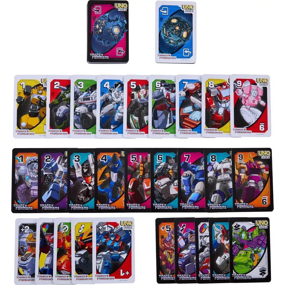 Mattel Games UNO Flip Transformers Card Game HXJ49 thumbnail