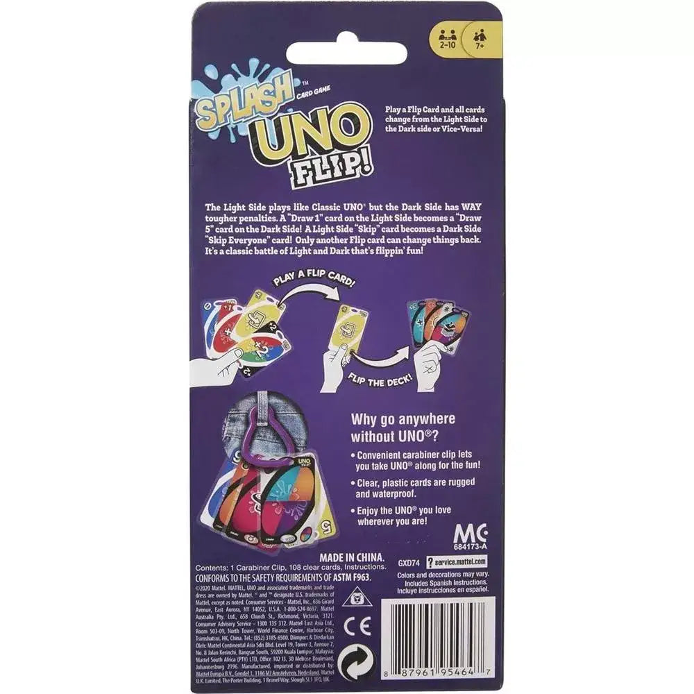Mattel Games UNO Flip! Splash Card Game GXD74 thumbnail