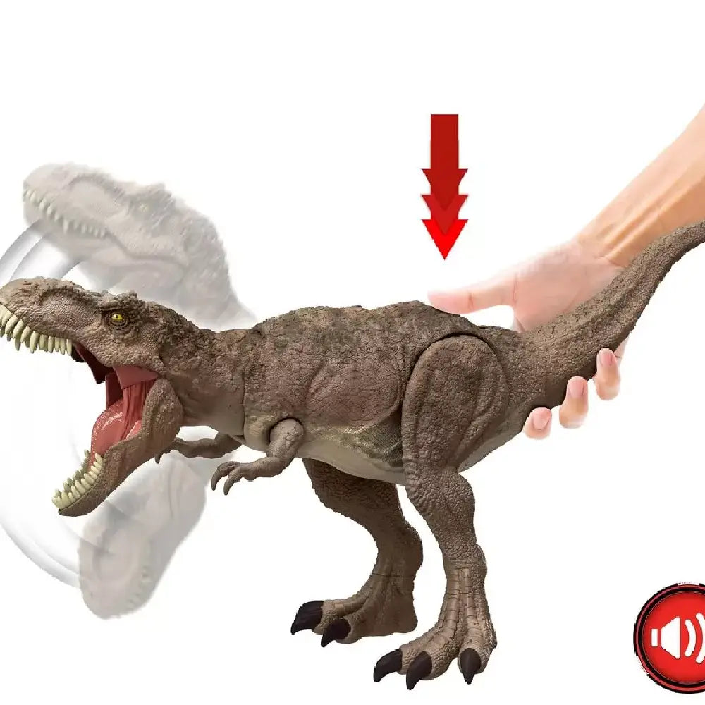 Mattel Jurassic World Chaos Theory All-Out Attack Tyrannosaurus Rex Dinosaur Action Figure HXF53 thumbnail