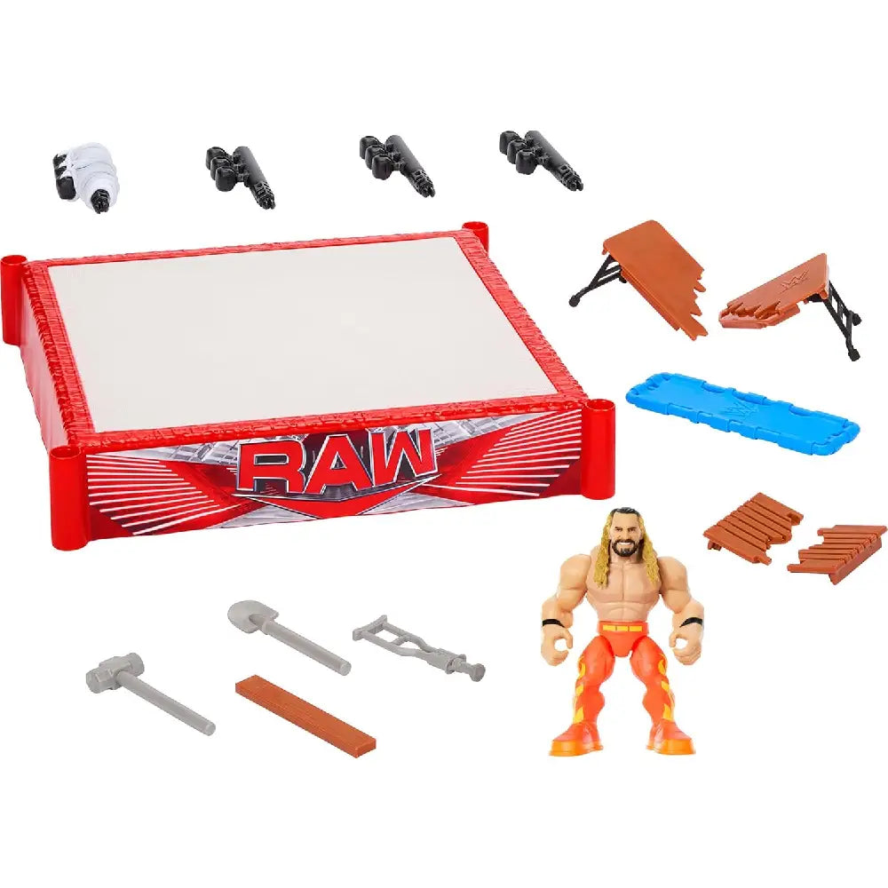 Mattel WWE Rebound Ring Playset with Seth Rollins Figure thumbnail
