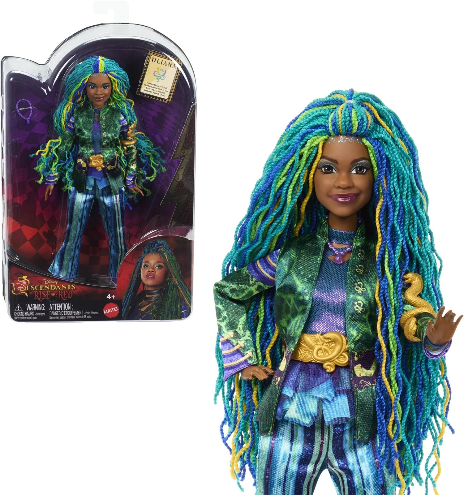 Mattel Disney Descendants The Rise of Red Uliana Fashion Doll with Outfit & Accessory