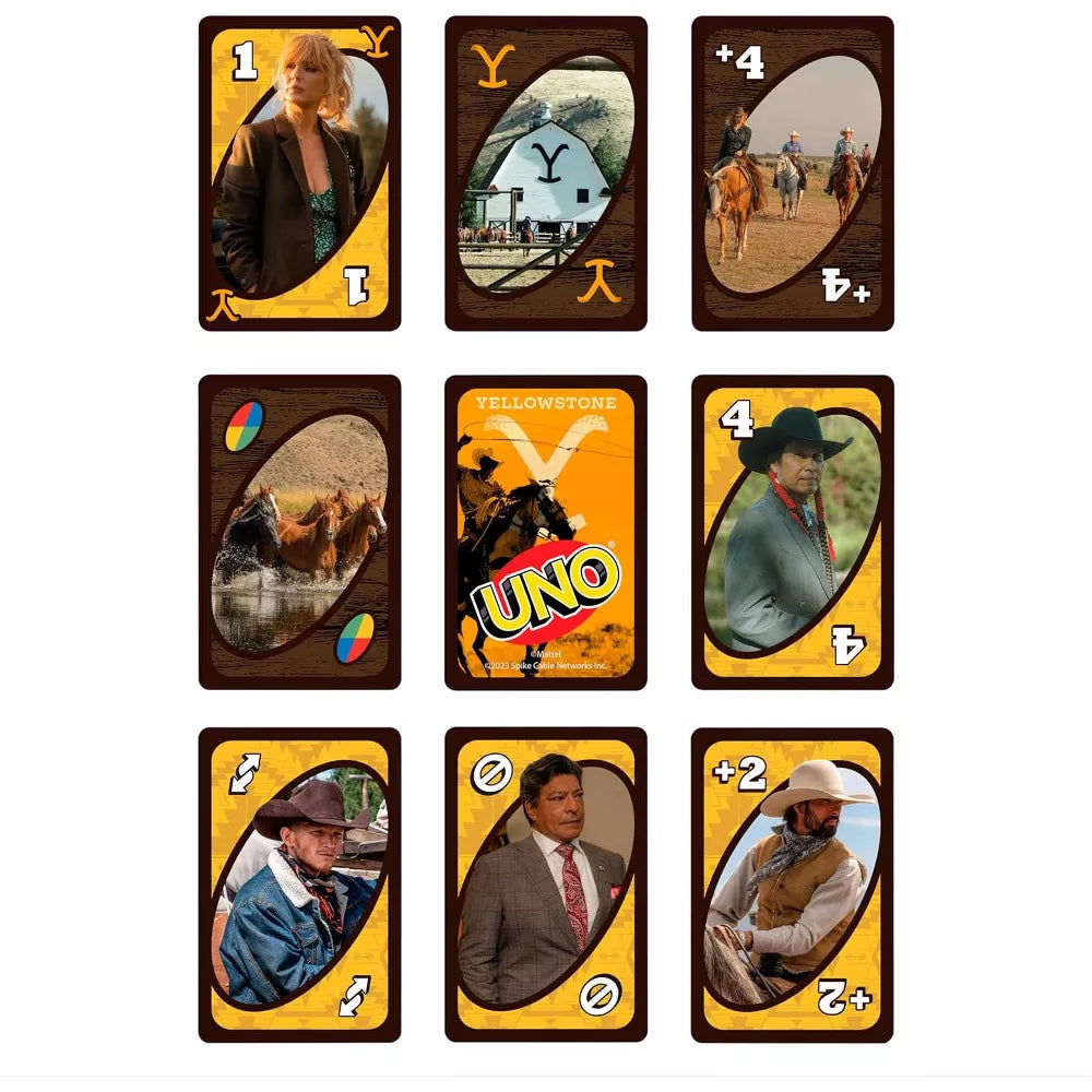 Mattel Games UNO Yellowstone Card Game for Family & Game Nights thumbnail