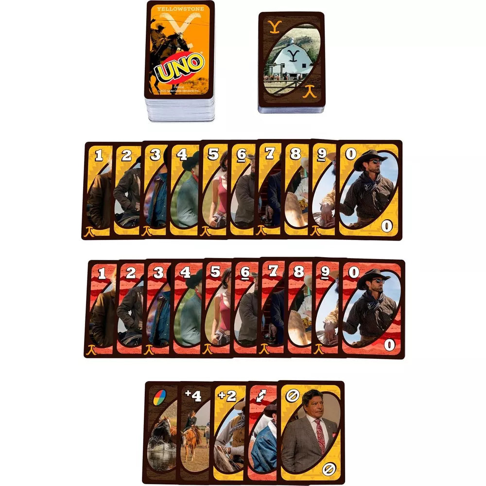 Mattel Games UNO Yellowstone Card Game for Family & Game Nights thumbnail