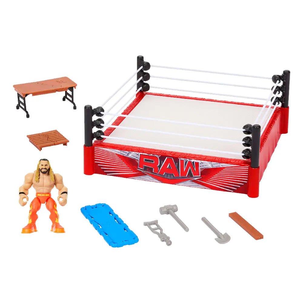 Mattel WWE Rebound Ring Playset with Seth Rollins Figure thumbnail