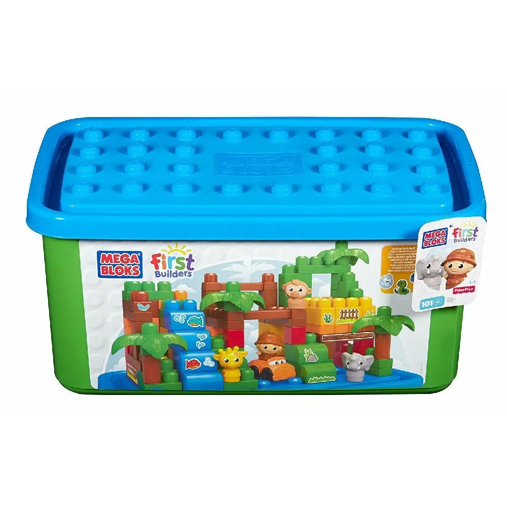 Mega Bloks First Builders Safari Animals Large Tub Town Fisher Price 100+ thumbnail