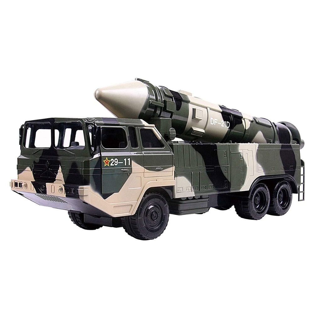 Military Transport Toy Truck with Mega Rocket Launcher thumbnail