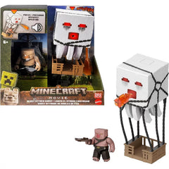 Minecraft Blast Attack Ghast Action Figure Set with Exclusive Accessories, Fully Poseable Figures and Movie-Inspired Design for Kids, Collectors, and Adventure Play