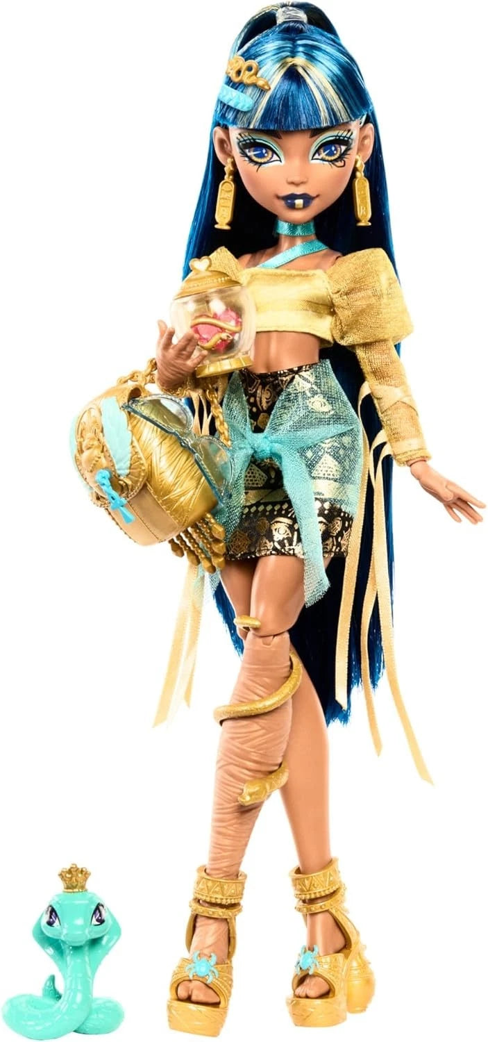 Monster High Cleo De Nile Fashion Doll With Pet Hissette & Accessories thumbnail
