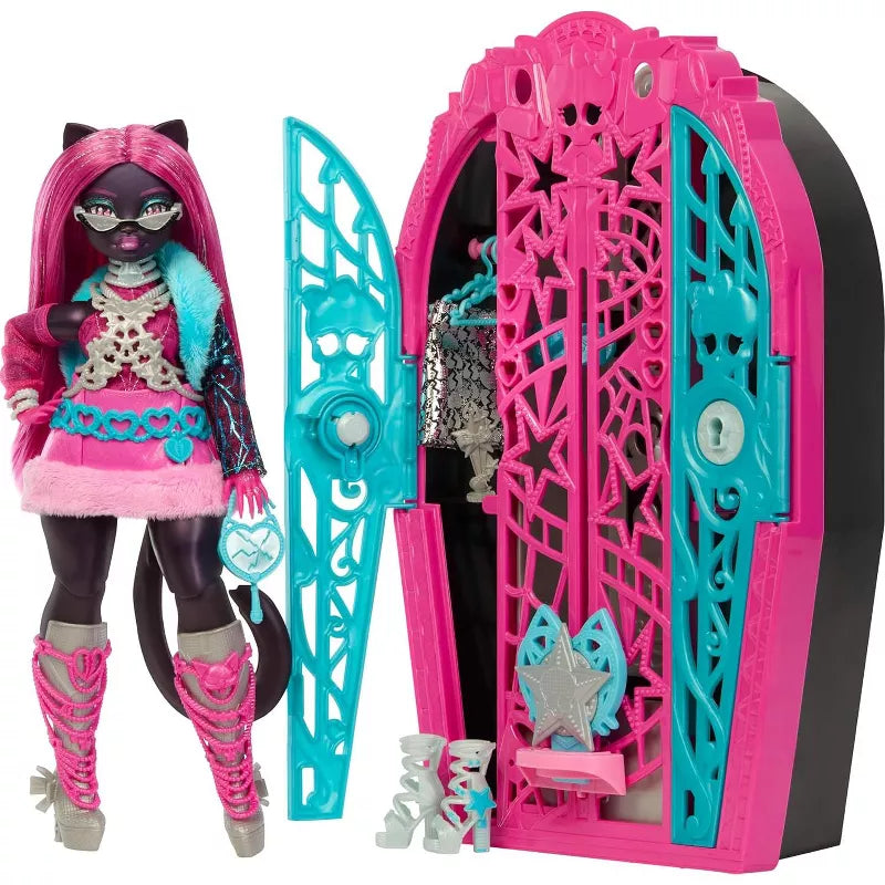 Monster High Skulltimate Secrets Hauntlywood Mysteries Doll, Catty Noir with 19+ Surprises thumbnail