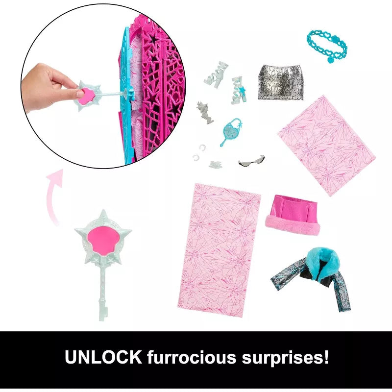 Monster High Skulltimate Secrets Hauntlywood Mysteries Doll, Catty Noir with 19+ Surprises thumbnail