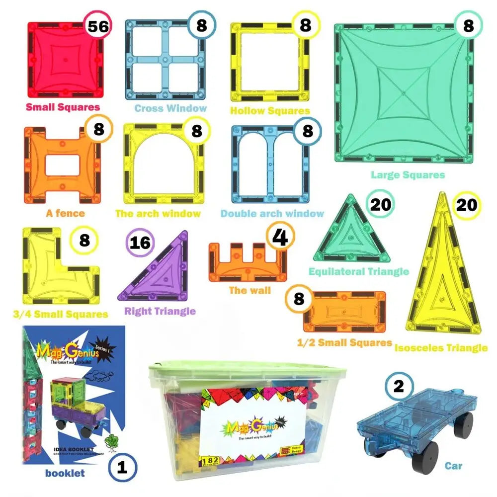 NEW_2020_Mag-Genius_Magnetic_Block_Set_182_PCS