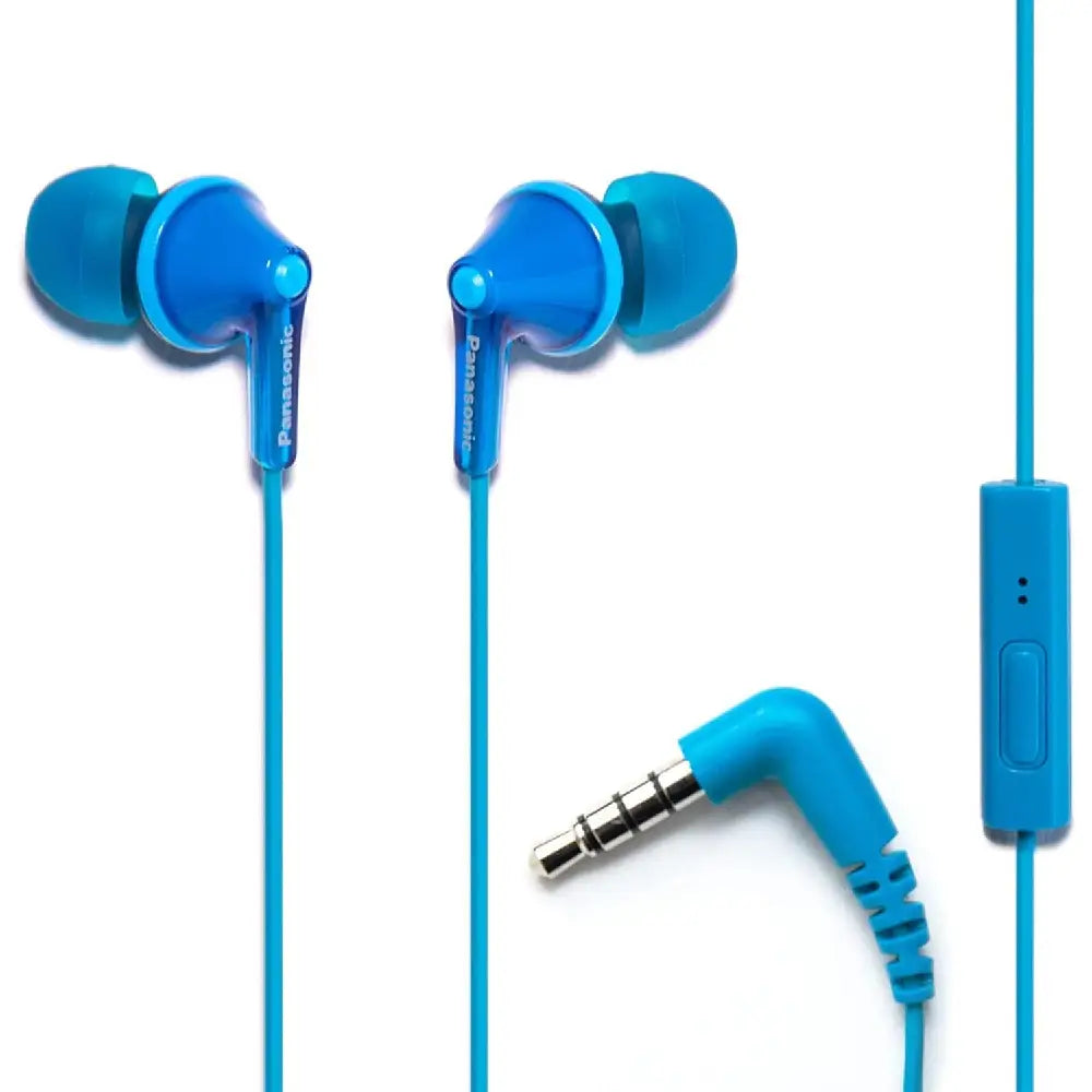PANASONIC ErgoFit Earbud Headphones with Microphone RP-TCM125-A BLUE RP-TCM125-A thumbnail