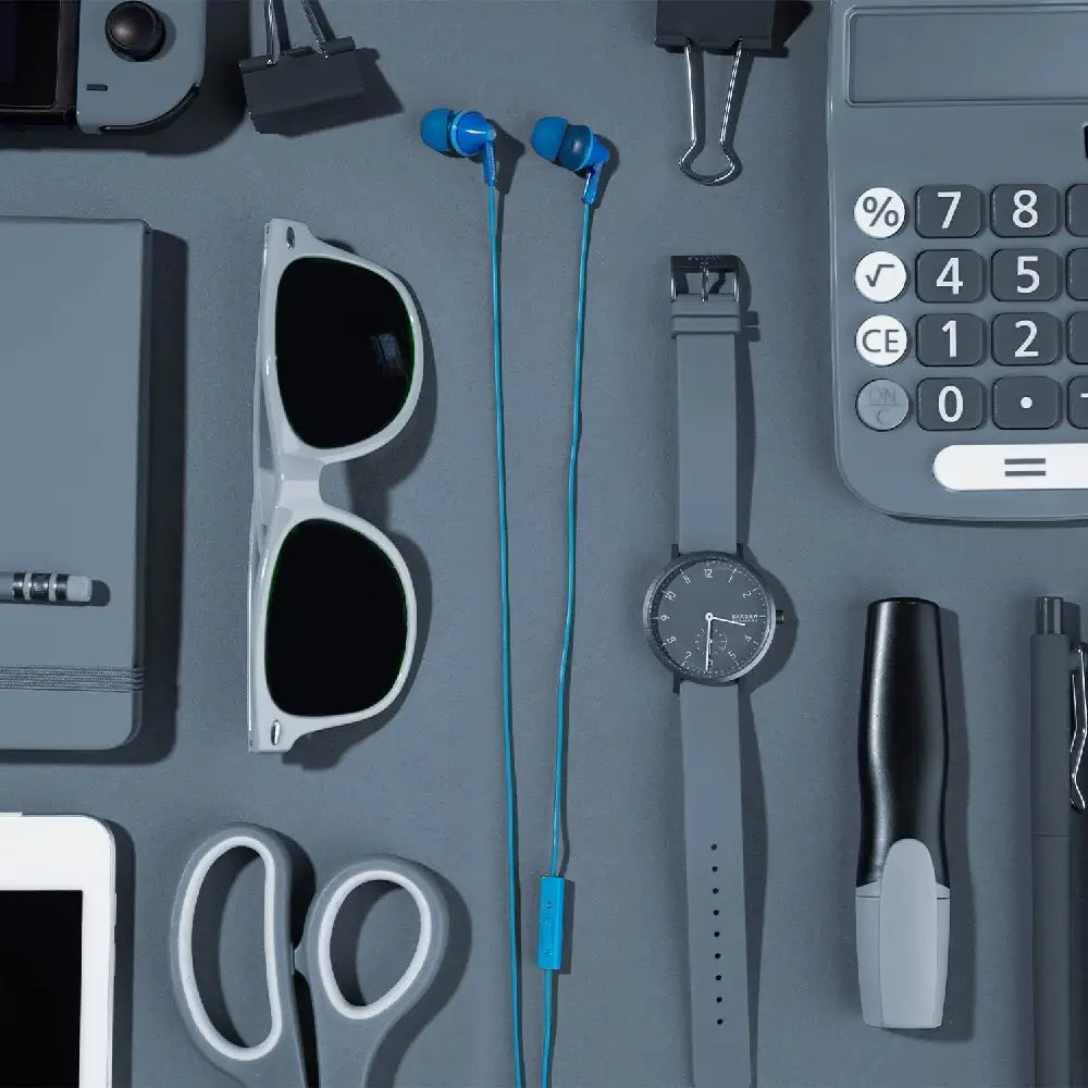 PANASONIC ErgoFit Earbud Headphones with Microphone RP-TCM125-A BLUE RP-TCM125-A thumbnail