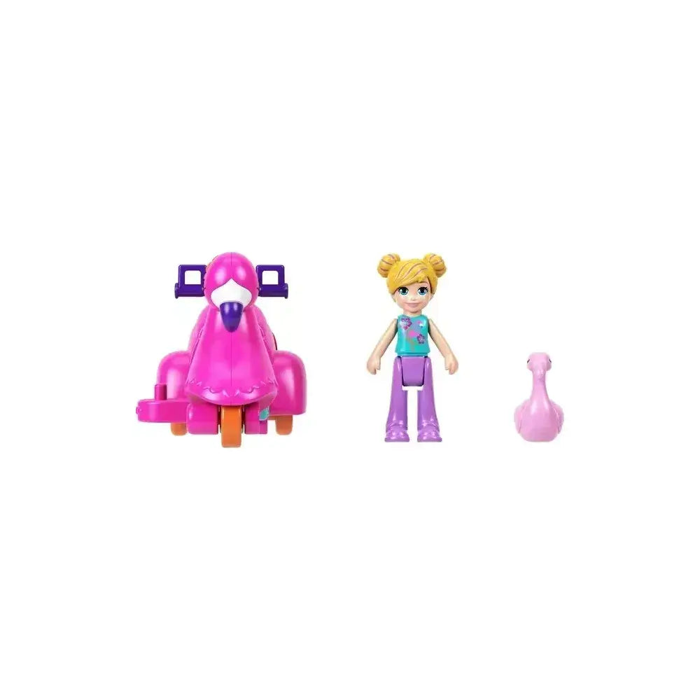 POLLY POCKET Doll & Vehicle Flamingo HWP13 thumbnail