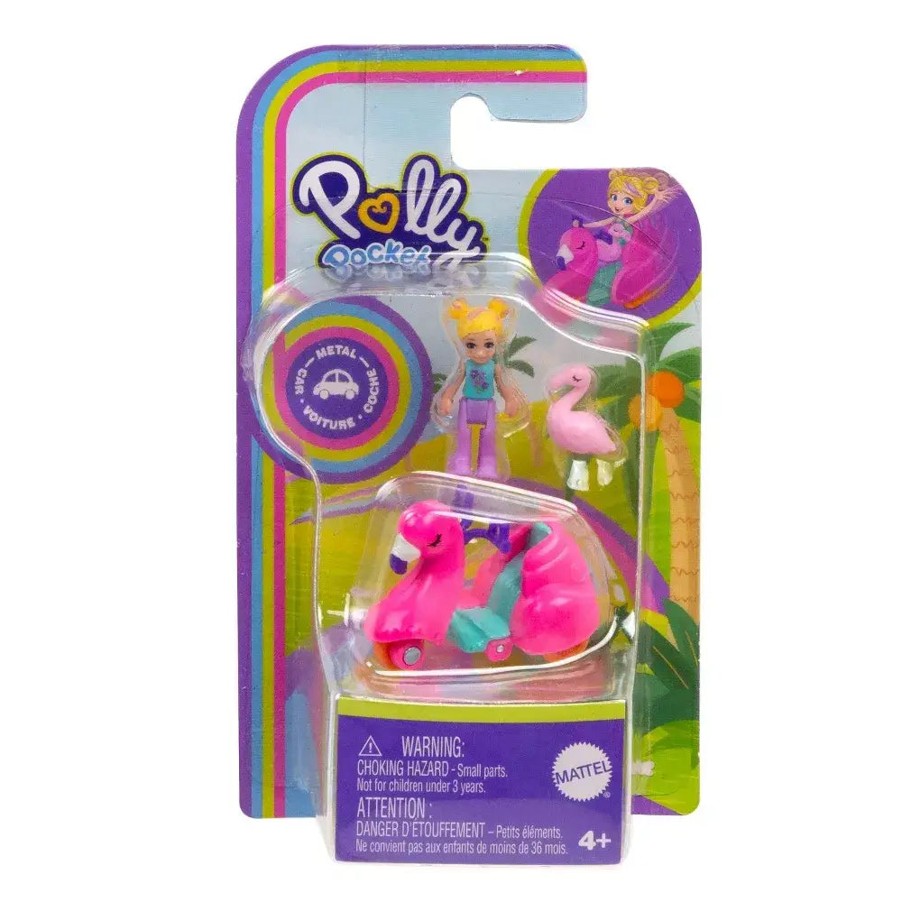 POLLY POCKET Doll & Vehicle Flamingo HWP13 thumbnail
